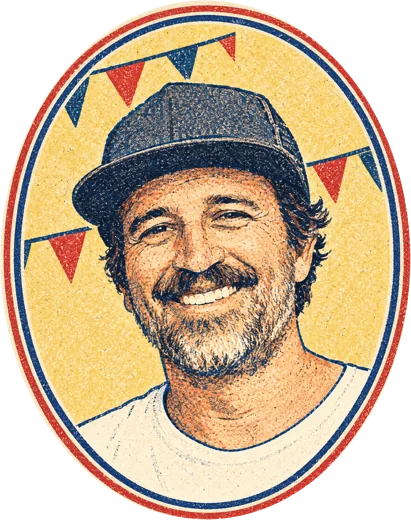 A drawing of Justin